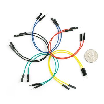 Jumper Wires Premium 6" M/F Pack of 10 PRT-09140 Antratek Electronics