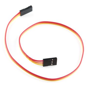 Jumper Wire - 0.1", 3-pin, 12" PRT-10373 Antratek Electronics
