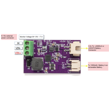 Recharge PCB Kit for LSN50v2/RS485-BL etc. Li-Ion Battery Charger Antratek Electronics