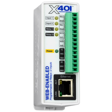 Web-Enabled Dual Relay and Input Module - PoE X-401-E Antratek Electronics