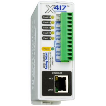 Web-Enabled 4 Channel Analog Output Module X-417:4-I Antratek Electronics