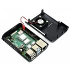 Black ABS Case for Raspberry Pi 4 with Cooling Fan 17014 Antratek Electronics
