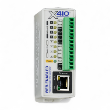 Web-Enabled Programmable Controller - 4 Relays & 4 Inputs X-410-I Antratek Electronics