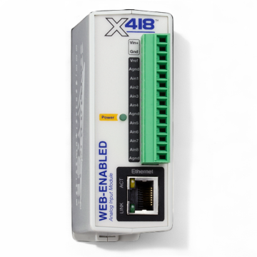 Web-Enabled, Multi-Function 8-Ch. Analog Input Module - PoE X-418-E Antratek Electronics